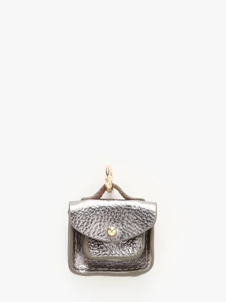 Bijou De Sac La Breloque Cuir Paul marius Gris breloque BRELOGEO