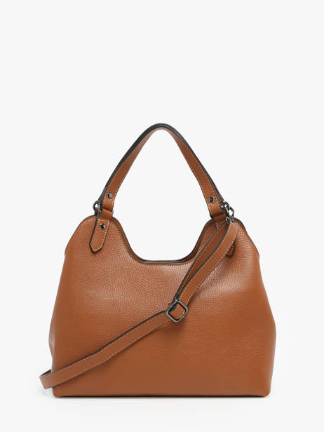 Sac à Main Caviar Cuir Milano Marron caviar CA24067 vue secondaire 4