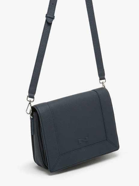 Sac Bandoulière Rotterdam Cuir Nathan baume Bleu mondrian 3 vue secondaire 2