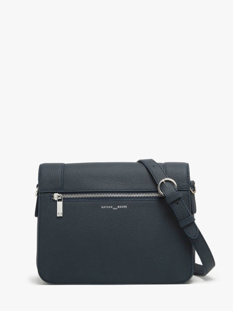 Sac Bandoulière Rotterdam Cuir Nathan baume Bleu mondrian 3 vue secondaire 4