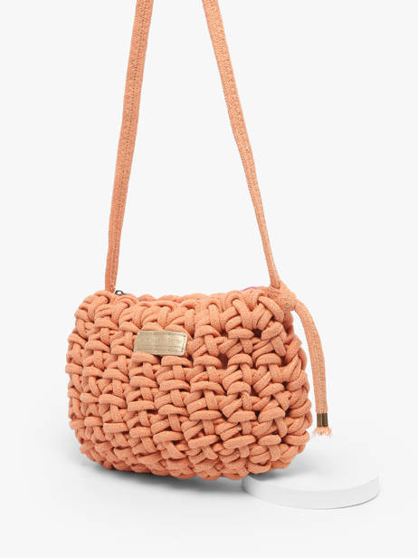 Sac Bandoulière Crochet Le voyage en panier Orange crochet PM854 vue secondaire 2