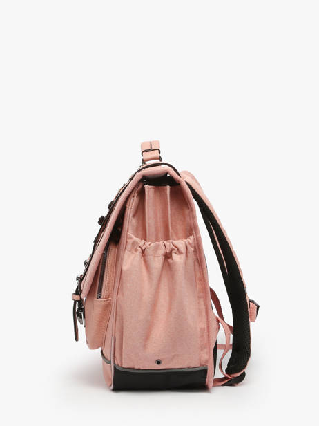 Cartable 3 Compartiments Cameleon Rose vintage color VIC-CA41 vue secondaire 2