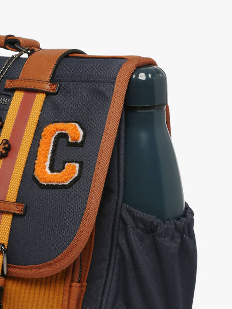 Cartable Enfant 2 Compartiments Cameleon Bleu vintage urban CA38 vue secondaire 5