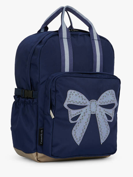 Sac à Dos 1 Compartiment Caramel et cie Bleu boheme FI vue secondaire 2