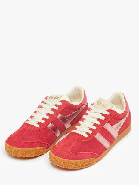 Sneakers Elan Glitz En Cuir Gola Rouge women CLB790 vue secondaire 2