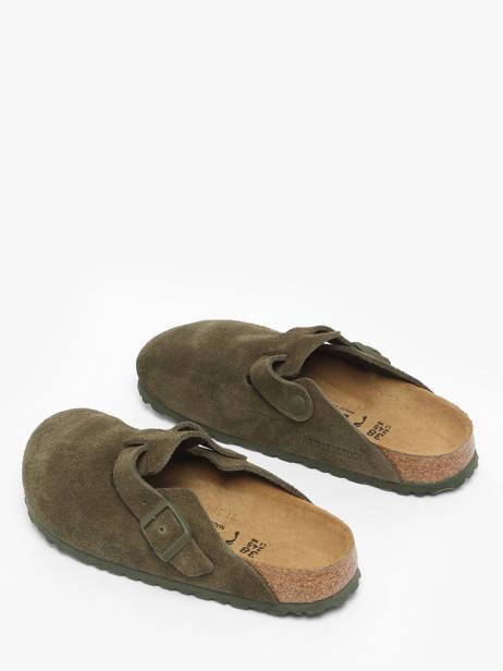 Mules En Cuir Birkenstock Vert women 1024714 vue secondaire 2