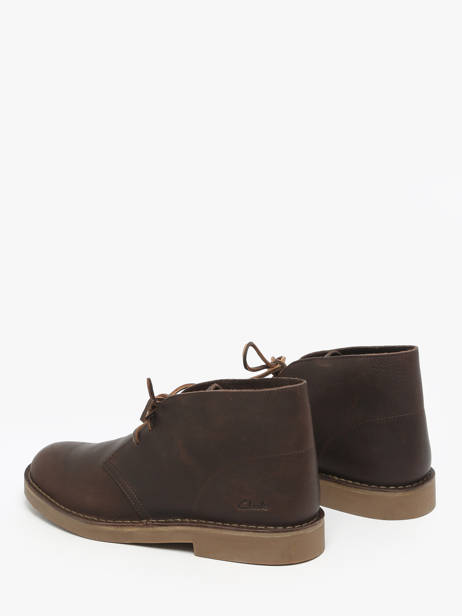 Bottines En Cuir Clarks Marron men 26183363 vue secondaire 2