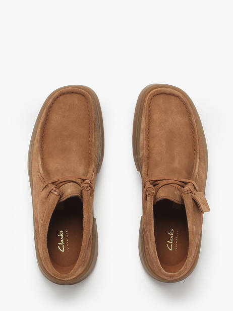 Chaussures Derbies Montante En Cuir Clarks Marron men 26184609 vue secondaire 3
