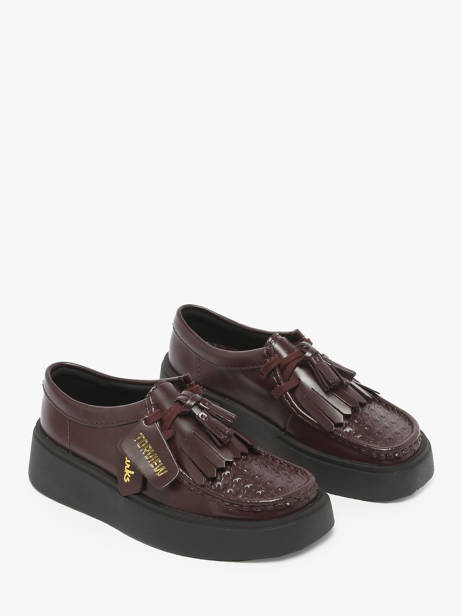 Chaussures Derbies En Cuir Clarks Marron women 26184948 vue secondaire 1