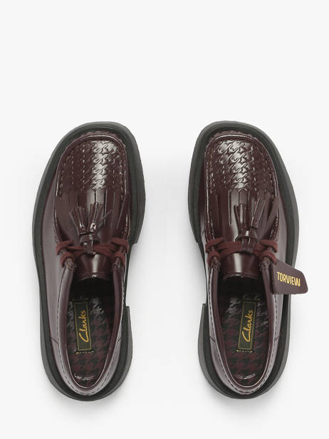 Chaussures Derbies En Cuir Clarks Marron women 26184948 vue secondaire 3