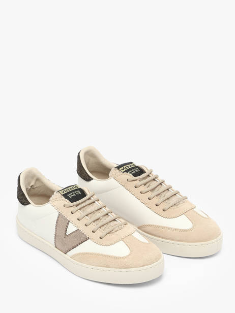 Sneakers En Cuir Victoria Beige women 1126222 vue secondaire 1