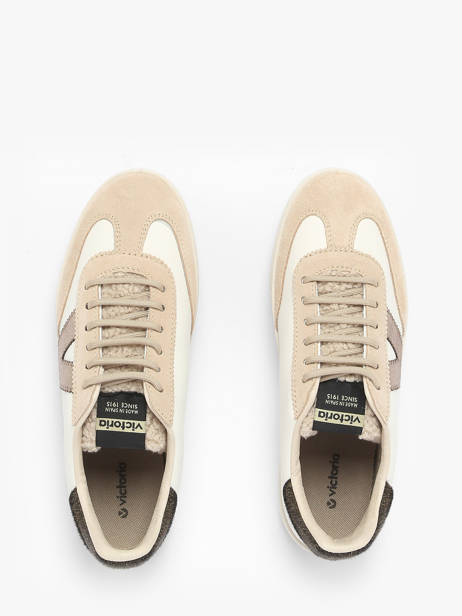Sneakers En Cuir Victoria Beige women 1126222 vue secondaire 3