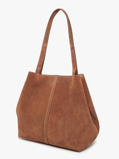 Sac Porté épaule Cabas Cuir Vanessa bruno Marron cabas 29V40873 vue secondaire 1