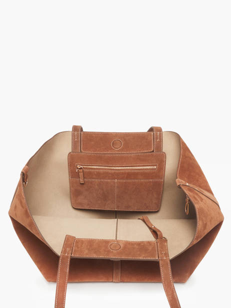 Sac Porté épaule Cabas Cuir Vanessa bruno Marron cabas 29V40873 vue secondaire 2