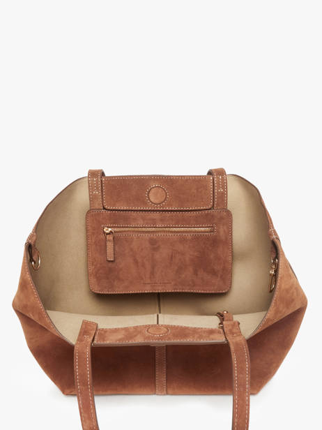 Sac Porté épaule Cabas Cuir Vanessa bruno Marron cabas 29V40874 vue secondaire 2