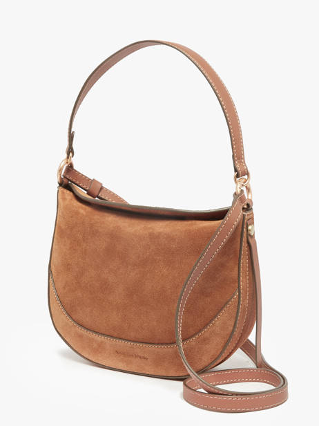 Sac Bandoulière Daily Cuir Vanessa bruno Marron daily 29V40871 vue secondaire 1