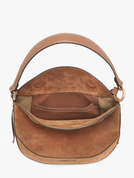 Sac Bandoulière Daily Cuir Vanessa bruno Marron daily 29V40871 vue secondaire 2