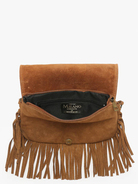 Sac Bandoulière Velvet Cuir Milano Marron velvet VE241115 vue secondaire 3