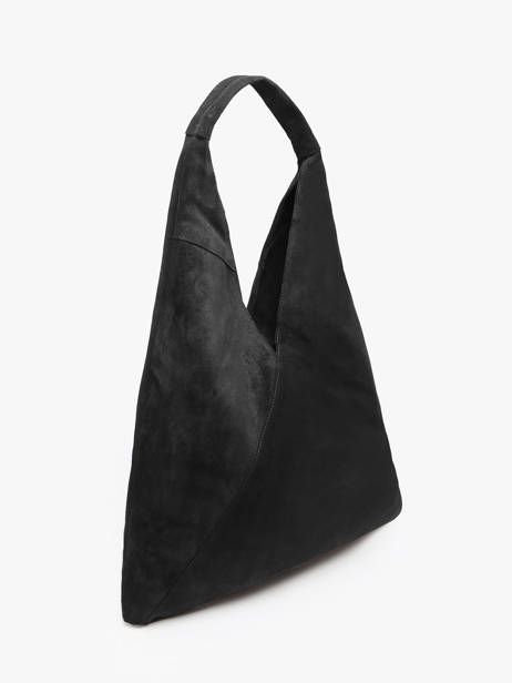 Sac Porté épaule Velvet Cuir Milano Noir velvet VE25069 vue secondaire 1
