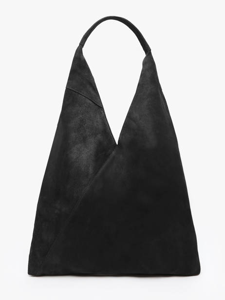 Sac Porté épaule Velvet Cuir Milano Noir velvet VE25069