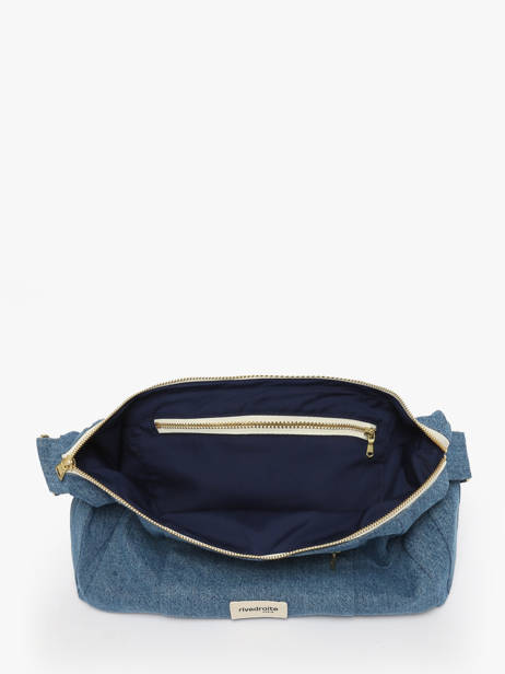 Le Sac Crossbody Mini Charlot Coton Recyclé Rivedroite Bleu timeless MCHARTIM vue secondaire 3