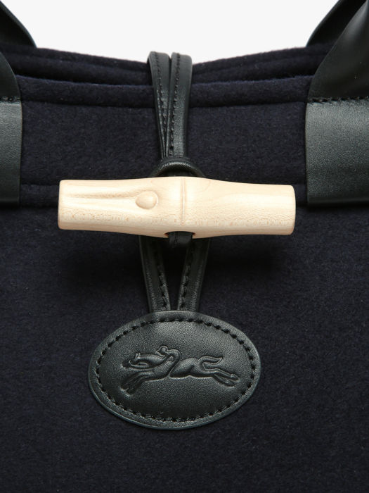 Longchamp Le roseau toile duffle coat Sacs porté main Bleu