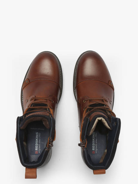 Bottines Yedos En Cuir Redskins Marron men YEDOS vue secondaire 4