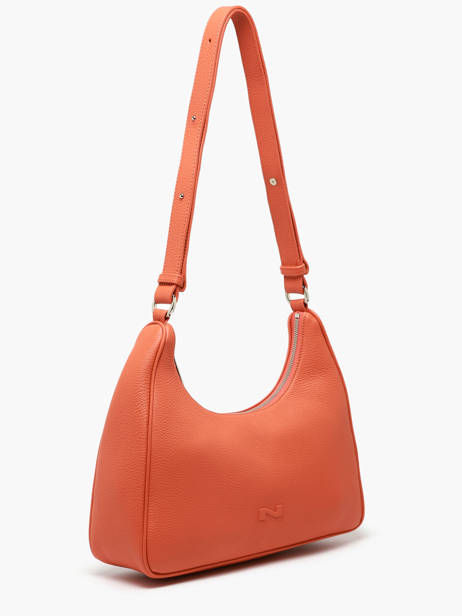 Sac Porté épaule Manaus Cuir Nathan baume Orange brasil 2 vue secondaire 2