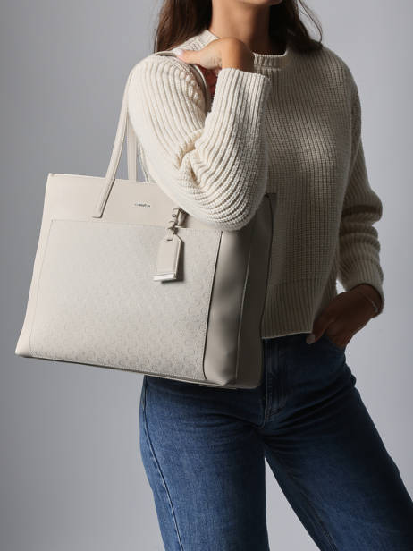 Sac Porté épaule Must Calvin klein jeans Beige must 4F3225G vue secondaire 1