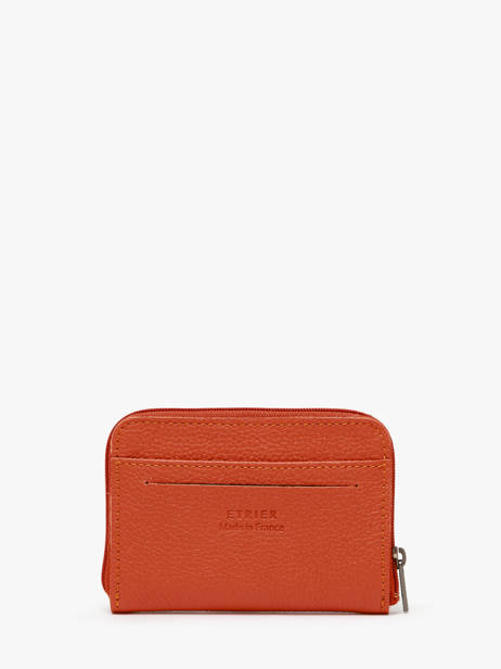 Porte-monnaie Madras Cuir Etrier Orange madras EMAD900 vue secondaire 2