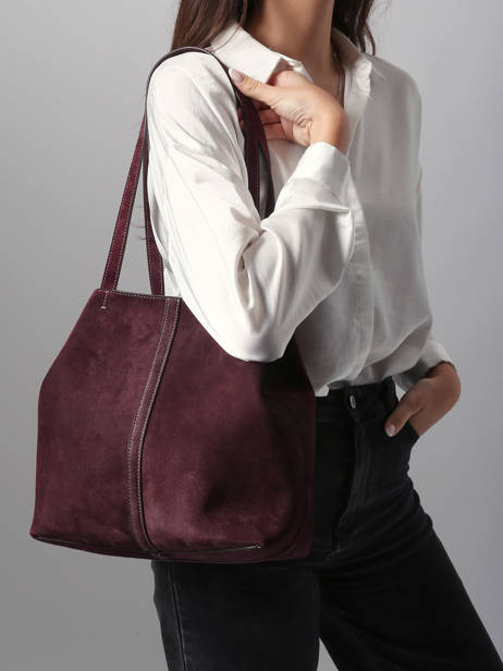 Sac Porté épaule Cabas Cuir Vanessa bruno Rouge cabas 29V40874 vue secondaire 1