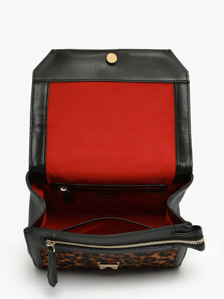 Sac Bandoulière Ninon Léopard Cuir Lancel Marron ninon A13751 vue secondaire 3