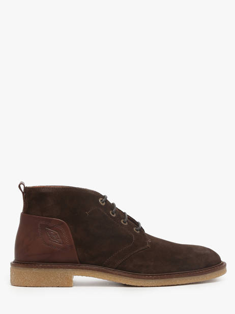 Bottines En Cuir Solex Marron men S3809