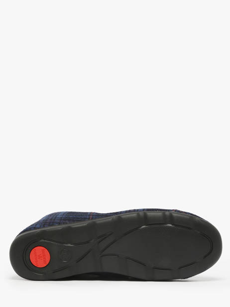 Chaussons Isotoner Bleu men 98121 vue secondaire 4