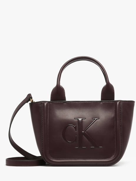 Sac Porté Main Bold Monogram Calvin klein jeans Marron bold monogram 4F3219G
