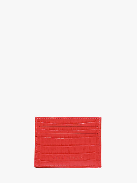 Longchamp Longchamp pocket croco Porte billets/cartes Rouge
