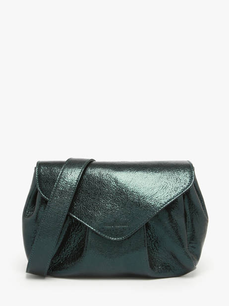 Sac Bandoulière Suzon M Minuit Cuir Paul marius Vert minuit SUZOMMIN