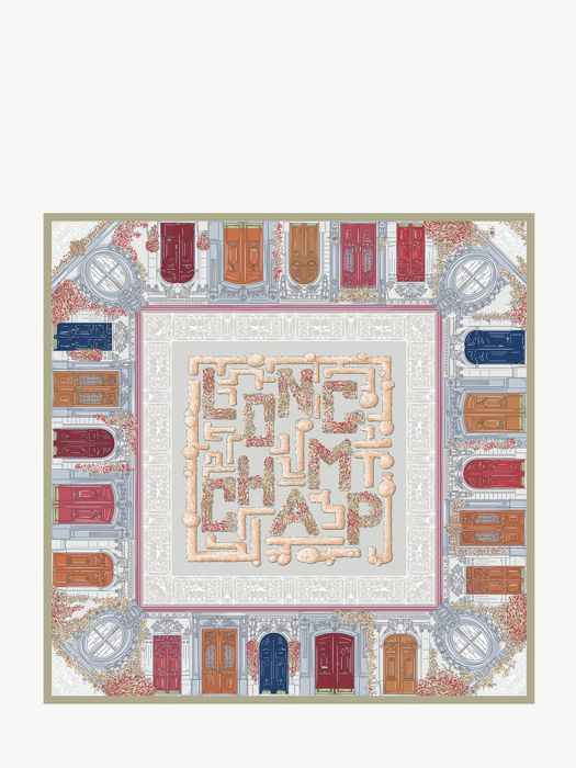 Longchamp Soie gots Etole Gris