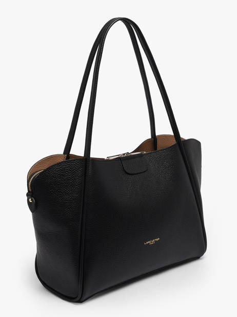Sac Porté épaule Ida Double Cuir Lancaster Noir ida double 86 vue secondaire 1