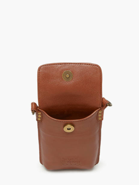 Étui Téléphone Cuir Basilic pepper Marron cow BCOW88 vue secondaire 3