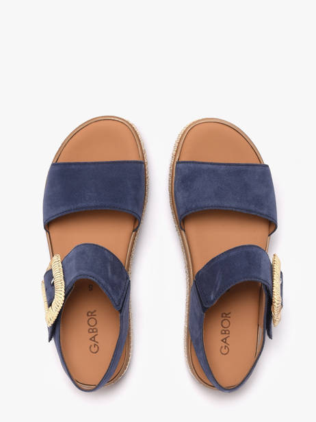 Sandales En Cuir Gabor Bleu women 16 vue secondaire 3