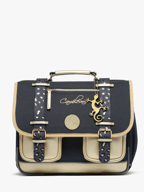 Cartable 2 Compartiments Cameleon Bleu vintage fantasy PBVGCA35