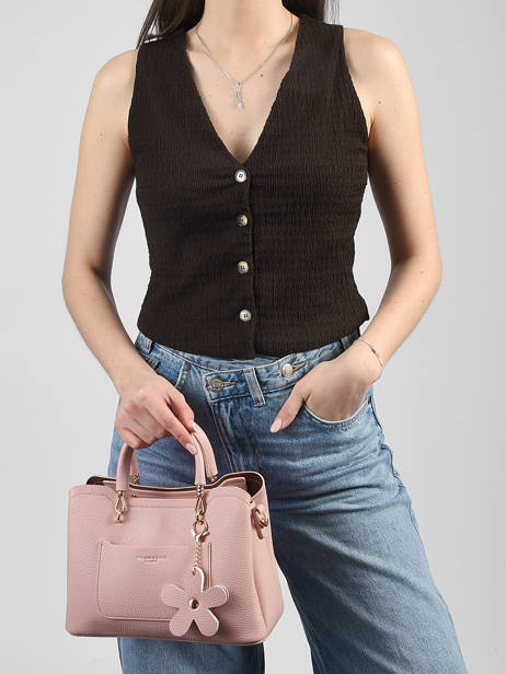 Sac Bandoulière Grained Miniprix Rose grained H6931 vue secondaire 1