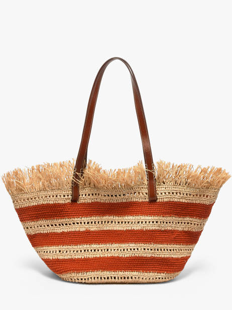 Sac Porté épaule Cabas Raphia Raphia Vanessa bruno Rouge cabas raphia 23V40928