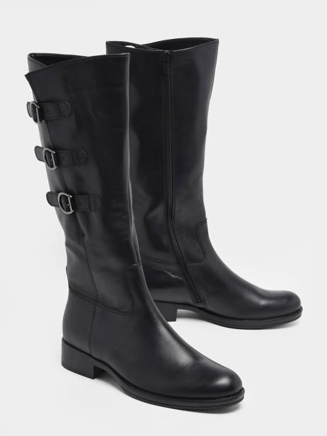 Bottes Cavalières En Cuir En Cuir Gabor Noir accessoires 27 vue secondaire 3